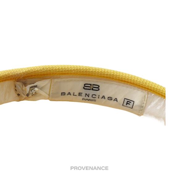 🔴 Balenciaga Logo Golf Visor - Yellow Abstract Colourblock - Picture 6 of 6
